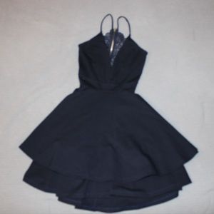 Blue Formal Mini Dress